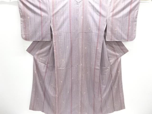 JAPANESE KIMONO / TSUMUGI / WAVY STRIPE